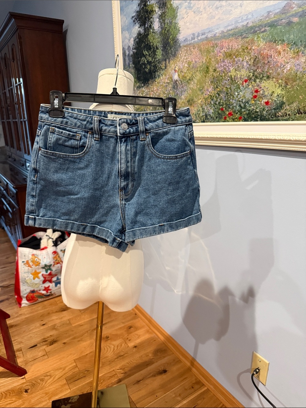 PacSun Women's Mid-Rise Blue Denim Jean Shorts